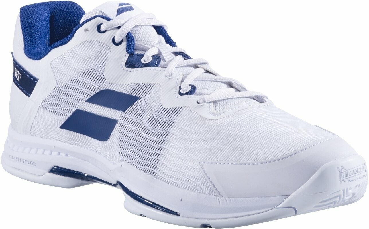 Мъжки обувки за тенис Babolat SFX3 All Court Men White/Navy 42 Мъжки обувки за тенис