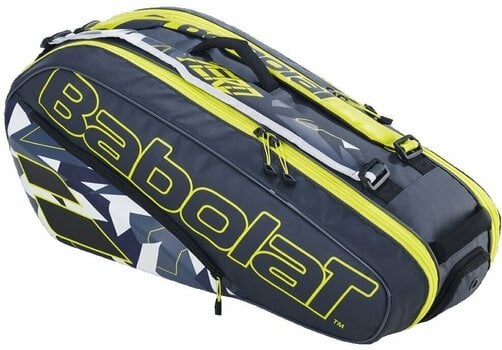 Тенис чанта Babolat Pure Aero RH X 6 Grey/Yellow/White Тенис чанта - 1