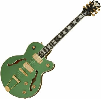 Félakusztikus - jazz-gitár Epiphone Uptown Kat ES Emerald Green Metallic - 1