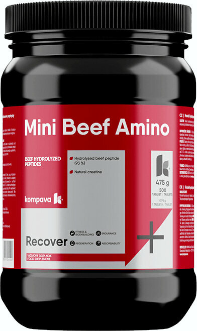 Aminosyra/BCAA Kompava Beef Mini Amino 500 Tablets Aminosyra/BCAA