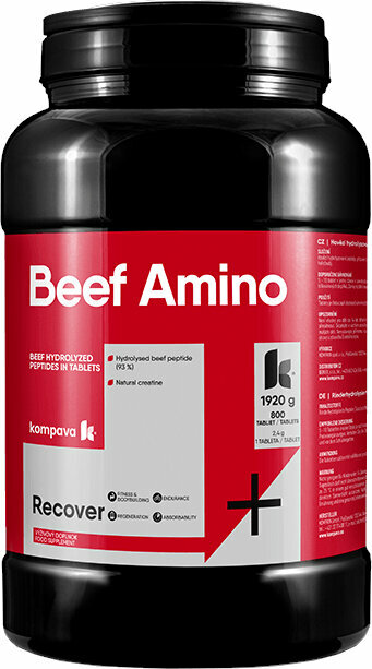 Аминокиселини и BCAA Kompava Beef Amino 800 Tablets Аминокиселини и BCAA