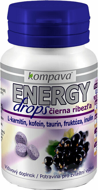 Napój izotoniczny Kompava Energy Drops Czarna Porzeczka 80 Tablets Napój izotoniczny