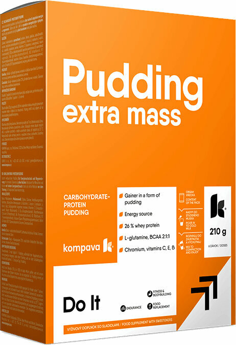 Kolhydrat / Gainer Kompava Extra Mass Pudding Chocolate 6x35 g Kolhydrat / Gainer