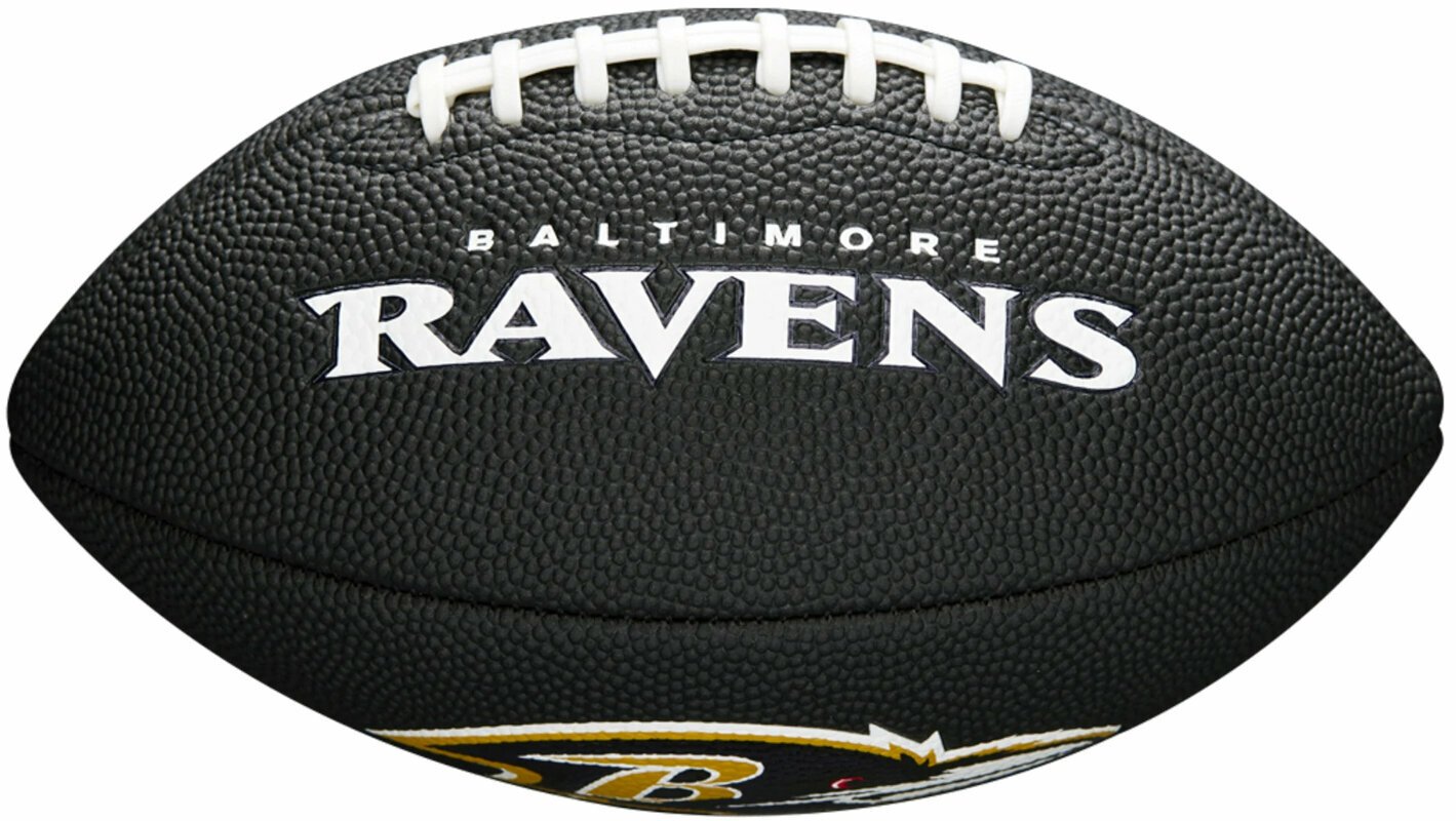 Football americano Wilson NFL Soft Touch Mini Football Baltimore Ravens Black Football americano (Solo aperto)