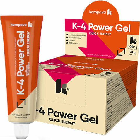 Gel Kompava K4-Power gel Orange/Lime 15 x 70 g Gel