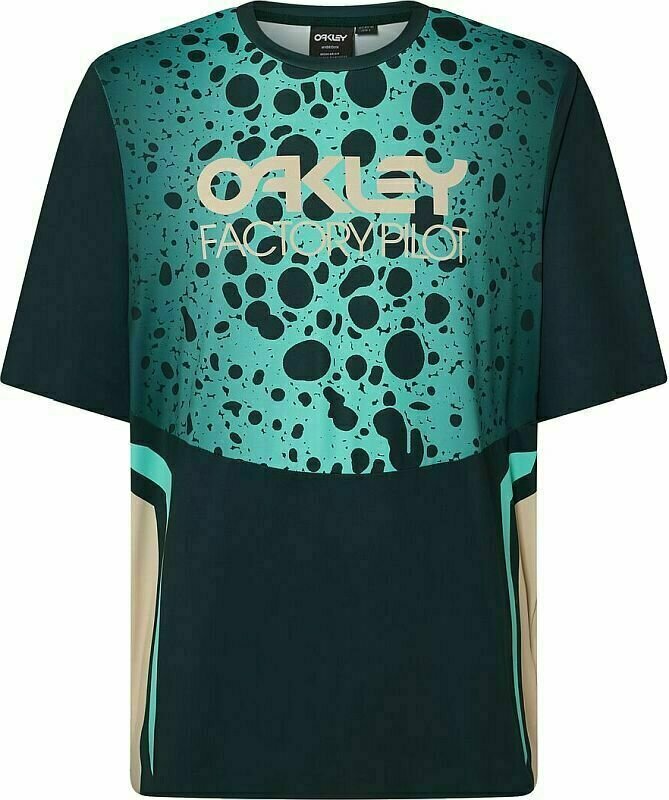 Cyklodres/ tričko Oakley Maven RC SS Jersey Dres Green Frog L