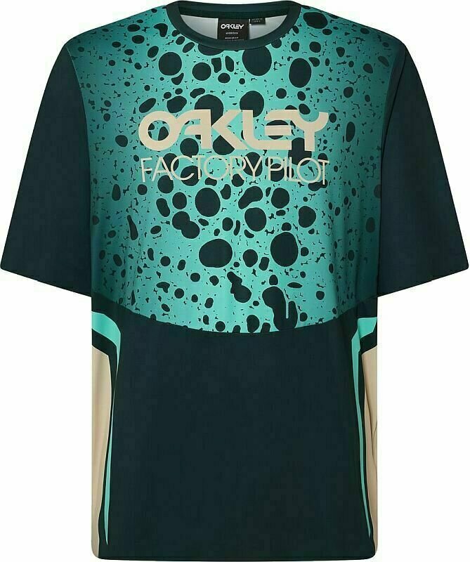 Odzież kolarska / koszulka Oakley Maven RC SS Jersey Golf Green Frog XL
