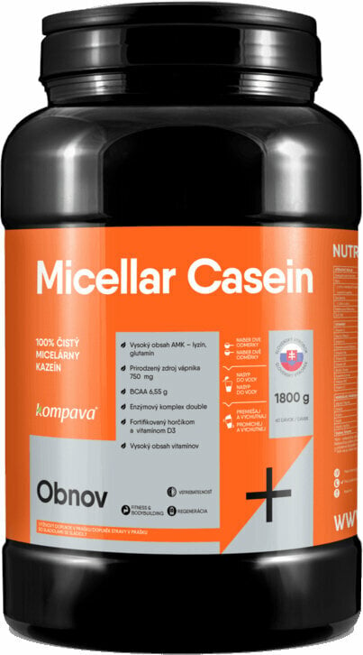 Casein Protein Kompava Micellar Casein Vanilla/Lime 1800 g Casein Protein