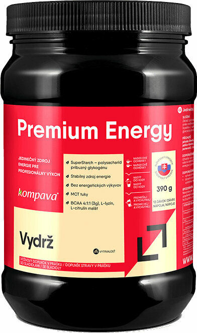 Ionische drank Kompava Premium Energy Strawberry/Lime 390 g Ionische drank