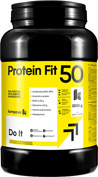 Vassleprotein Kompava ProteinFit Banana 2000 g Vassleprotein