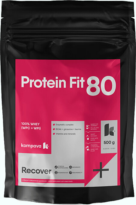 Tejsavó fehérje Kompava ProteinFit Banán 500 g Tejsavó fehérje