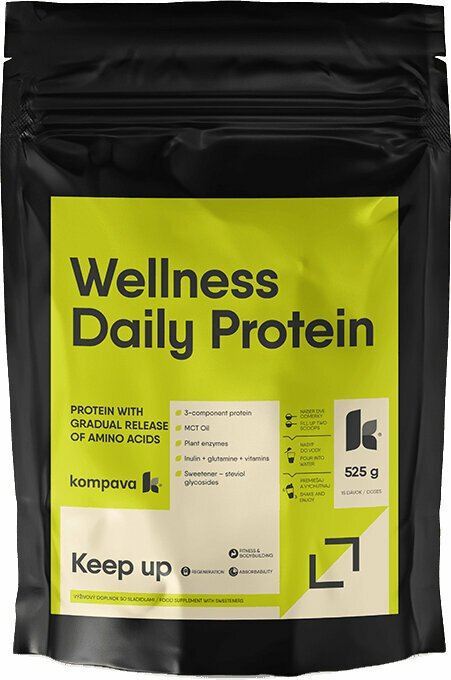 Białko wieloskładnikowe Kompava Wellness Daily Protein Czekolada 525 g Białko wieloskładnikowe