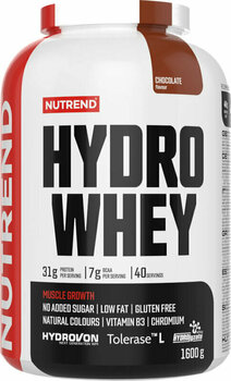Απομονωμένη Πρωτεΐνη Ορού Γάλακτος NUTREND Hydro Whey Σοκολάτα 1600 g Απομονωμένη Πρωτεΐνη Ορού Γάλακτος - 1