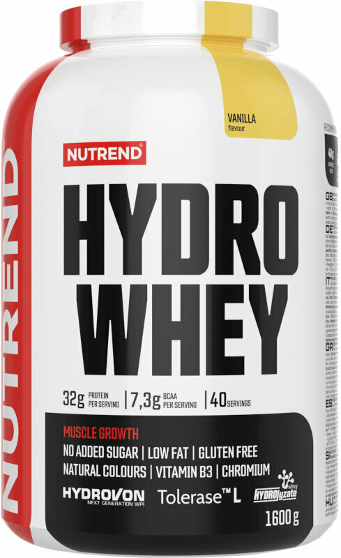 Proteinisolat NUTREND Hydro Whey Vanilla 1600 g Proteinisolat