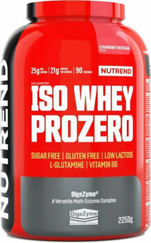 Proteinisolat NUTREND Iso Whey Prozero Erdbeer-Käsekuchen 2250 g Proteinisolat - 1