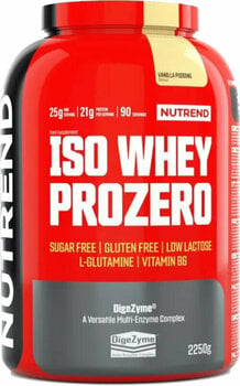 Proteinisolat NUTREND Iso Whey Prozero Vanilla Pudding 2250 g Proteinisolat - 1