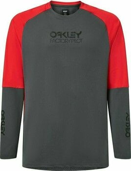 Cykeltröja Oakley Factory Pilot MTB LS Jersey II Jersey Uniform Gray M - 1