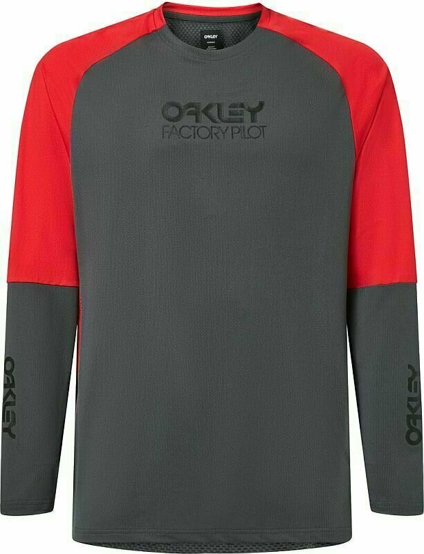 Cyklo-Dres Oakley Factory Pilot MTB LS Jersey II Dres Uniform Gray 2XL