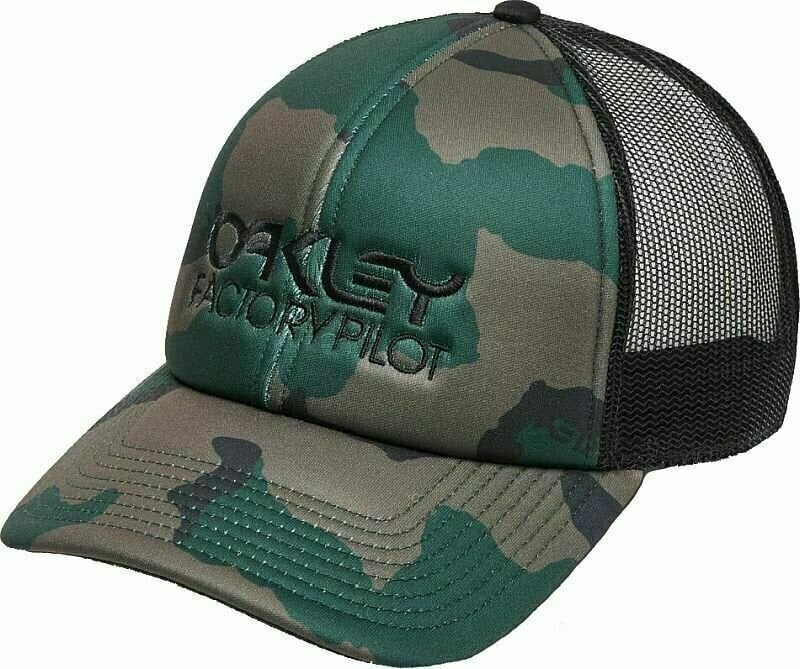 Cyklistická čiapka Oakley Factory Pilot Trucker Hat B1B Camo Hunter UNI Šiltovka
