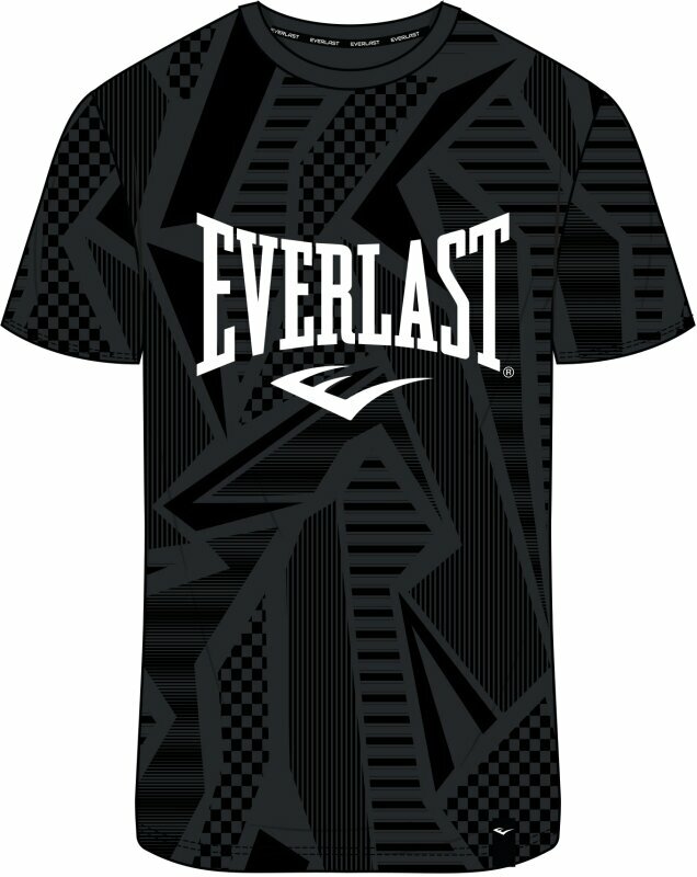 Träning T-shirt Everlast Randall Mens T-Shirt All Over Black S Träning T-shirt
