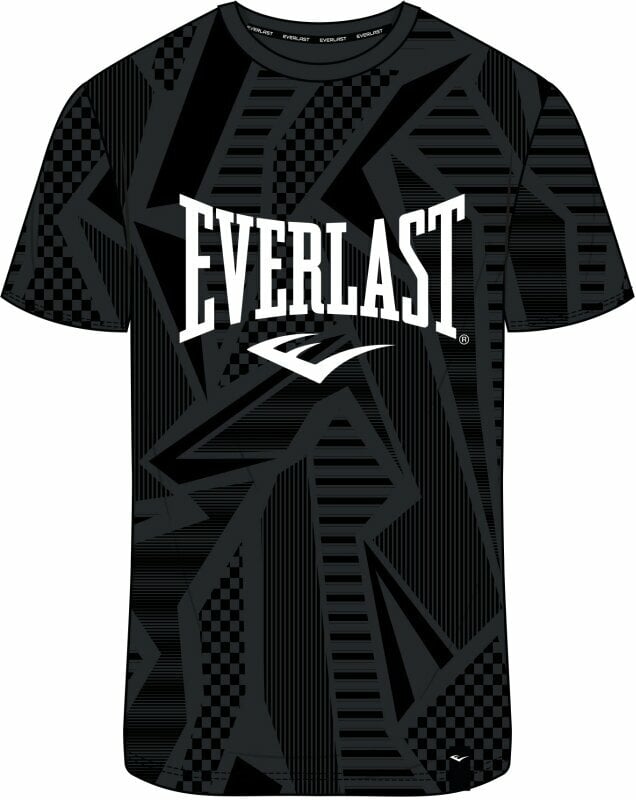 Fitness shirt Everlast Randall Mens T-Shirt All Over Black XL Fitness shirt