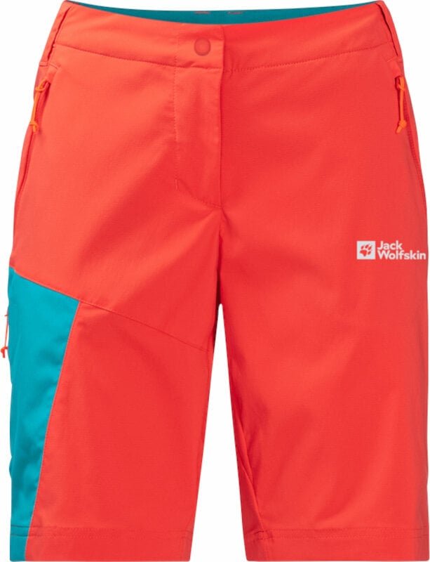 Outdoorové šortky Jack Wolfskin Glastal Shorts W Tango Orange S-M Outdoorové šortky