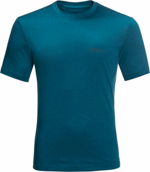Majica na otvorenom Jack Wolfskin Hiking S/S T M Blue Daze XL Majica - 1