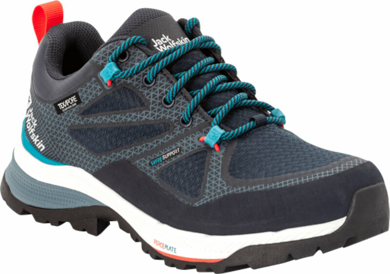 Dámské outdoorové boty Jack Wolfskin Force Striker Texapore Low W Dark Blue/Blue 39,5 Dámské outdoorové boty
