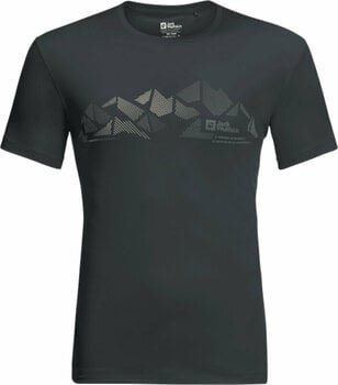 T-shirt de exterior Jack Wolfskin Peak Graphic T M Phantom XL T-Shirt - 1