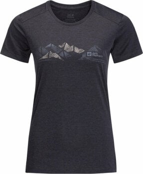 Outdoor T-shirt Jack Wolfskin Crosstrail Graphic T W Grafiet One Size Outdoor T-shirt - 1