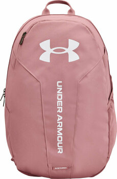 Mochila/saco de estilo de vida Under Armour UA Hustle Lite Backpack Pink Elixir/White 24 L Mochila - 1