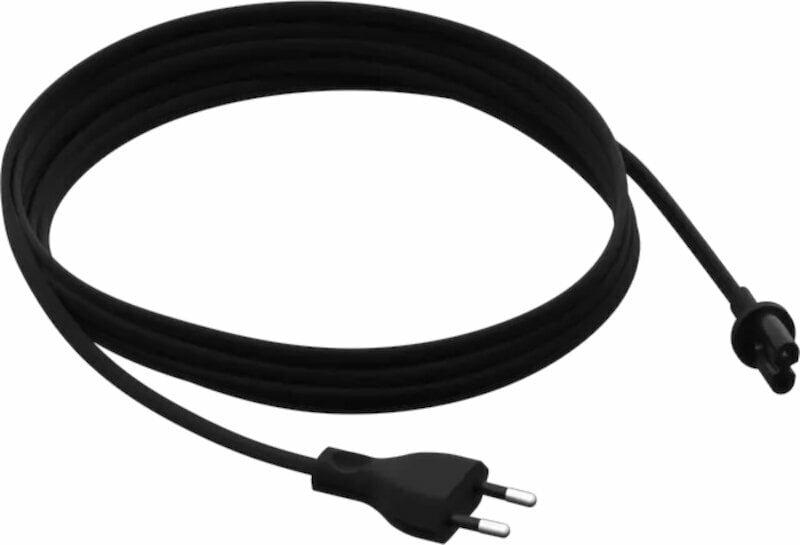Hi-Fi Câble d'alimentation Sonos Five/Beam/Amp/SubG3/Arc/Play5 G2/Playbase Long PC Black 3,5 m Noir Hi-Fi Câble d'alimentation