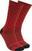 Cyklo ponožky Oakley Factory Pilot MTB Crew Sock Red Line M Cyklo ponožky
