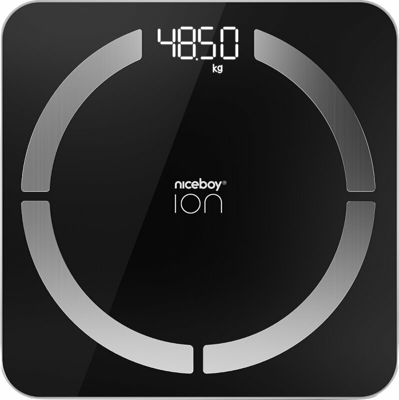 Smart Ζυγαριά Niceboy ION SmartScale Black Μαύρο χρώμα Smart Ζυγαριά