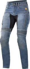 Calças de ganga para motociclismo Trilobite 661 Parado Slim Fit Ladies Level 2 Blue