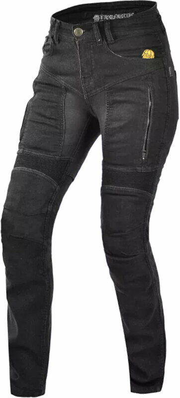 Calças de ganga para motociclismo Trilobite 661 Parado Slim Fit Ladies Level 2 Black 30 Calças de ganga para motociclismo