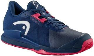 Pantofi de tenis pentru femei Head Sprint Pro 3.5 Clay Women Dark Blue/Azalea