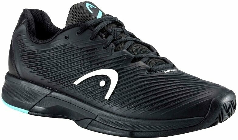 Pantofi de tenis pentru bărbați Head Revolt Pro 4.0 Men Black/Teal 42,5 Pantofi de tenis pentru bărbați