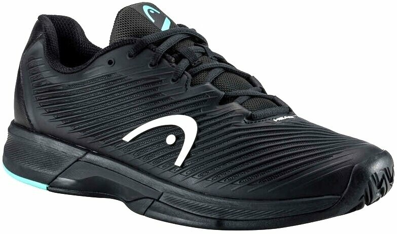 Pantofi de tenis pentru bărbați Head Revolt Pro 4.0 Men Black/Teal 42 Pantofi de tenis pentru bărbați