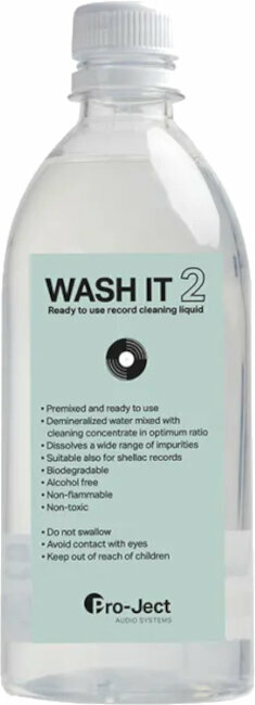 Rengøringsmiddel til LP-plader Pro-Ject Wash It 2 Rengøringsopløsning 500 ml