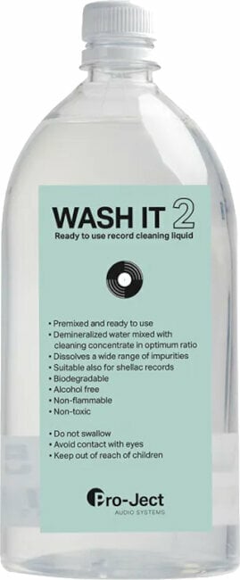 Tisztítószerek LP lemezekhez Pro-Ject Wash It 2 Tisztító oldat 1000 ml