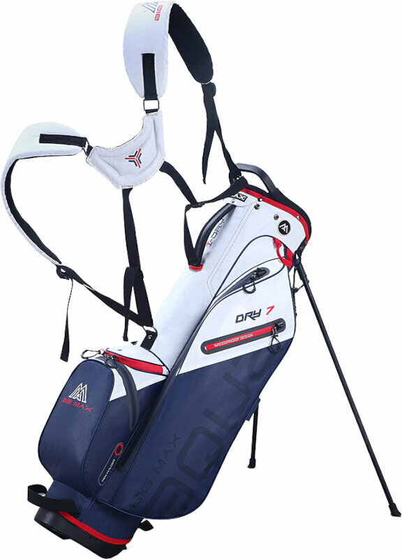 Golftaske Big Max Aqua Seven G White/Navy/Red Golftaske