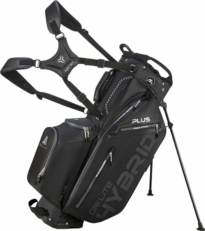Golfbag Big Max Dri Lite Hybrid Plus Black Golfbag