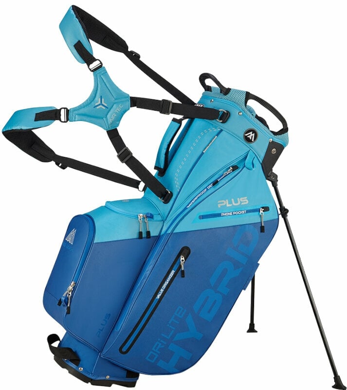 Borsa da golf Stand Bag Big Max Dri Lite Hybrid Plus Royal/Sky Blue Borsa da golf Stand Bag