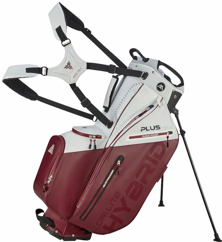 Bolsa de golf Big Max Dri Lite Hybrid Plus White/Merlot Bolsa de golf