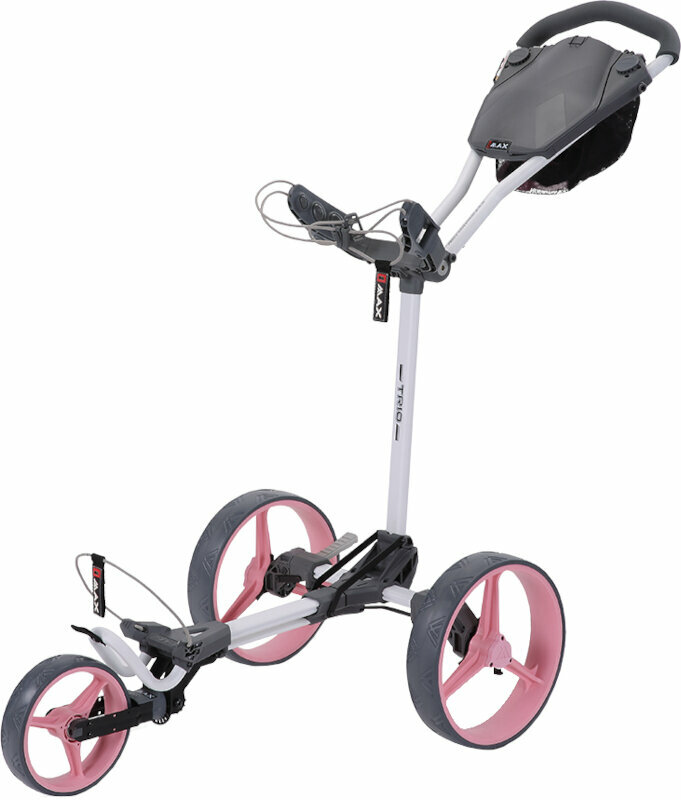 Ročni voziček za golf Big Max Blade Trio White/Pink Ročni voziček za golf