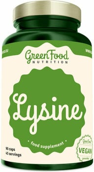 Aminoacizi / BCAA Green Food Nutrition Lysine Fără aromă 90 Capsules Aminoacizi / BCAA - 1