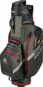 Golftaske Big Max Aqua Silencio 4 Organizer Charcoal/Black/Red Golftaske - 1