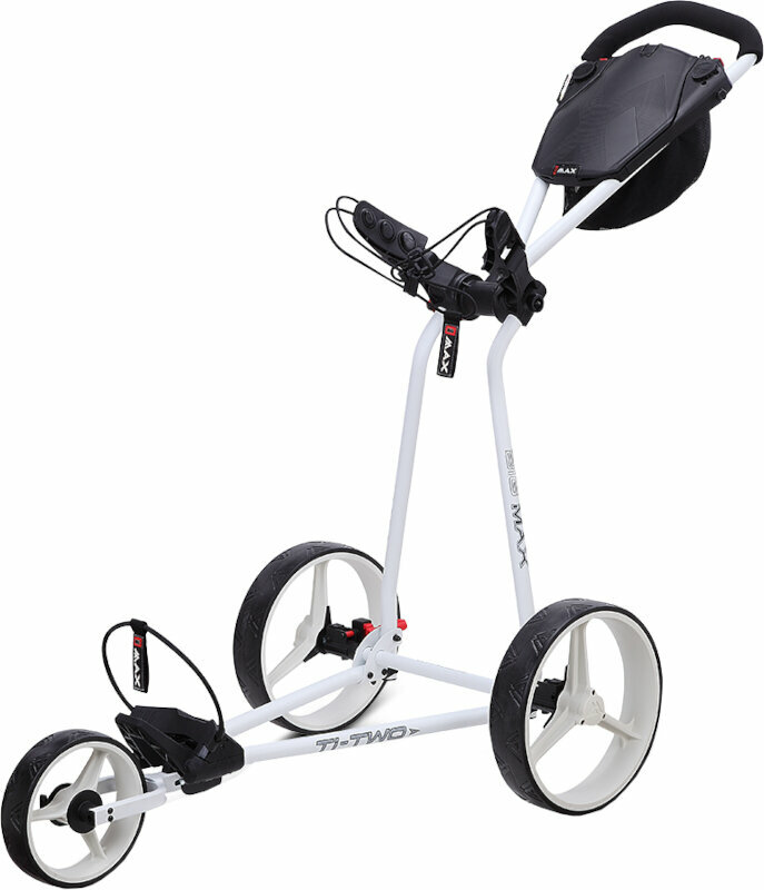 Ръчна количка за голф Big Max Ti Two White Ръчна количка за голф