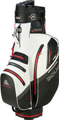 Чантa за голф Big Max Aqua Silencio 4 Organizer White/Black/Red Чантa за голф